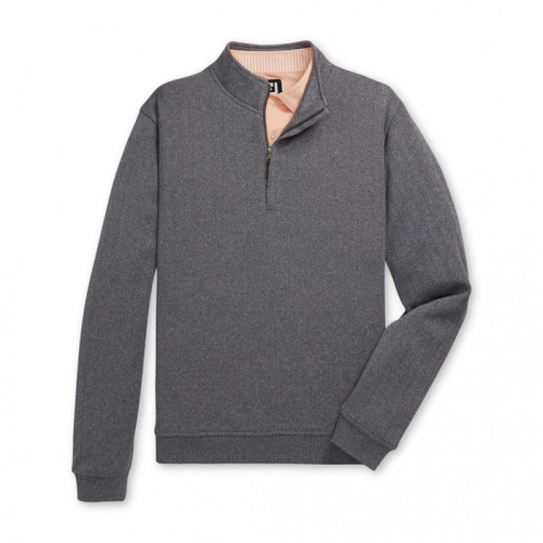 Footjoy Drop Needle Half-Zip Gathered Vita Uomo Jacket Grigie | 804EBDAUC