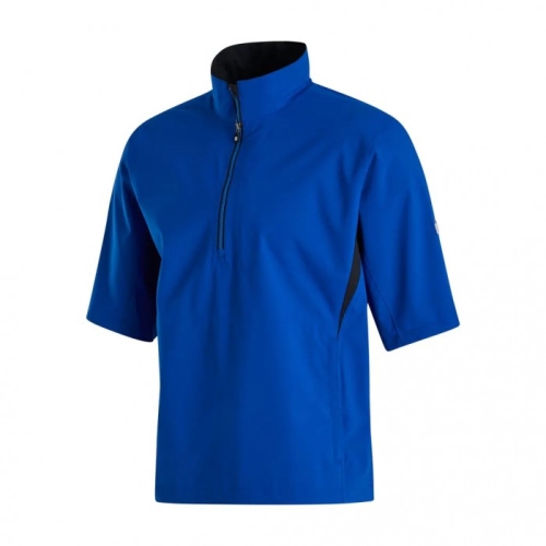 Footjoy HydroLite Corta Sleeve Uomo Camicie Blu Reale / Nere | 362KLASIQ