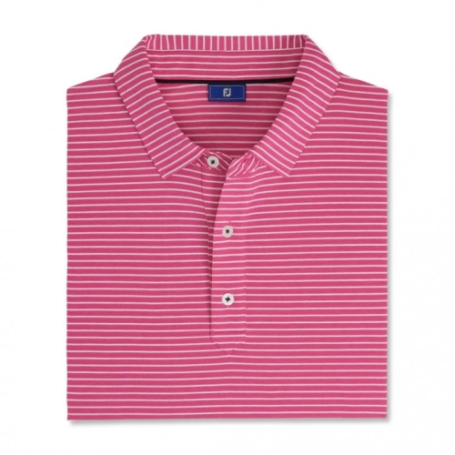 Footjoy Jersey Pencil Stripe Uomo Camicie Bianche | 346YUGEAN