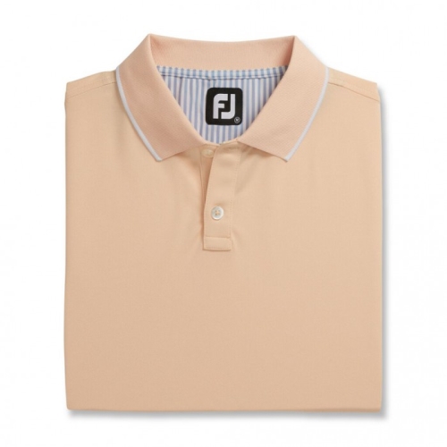 Footjoy Limited Edition Pique Solid Knit Collar Uomo Camicie Corallo | 678KCNLTA