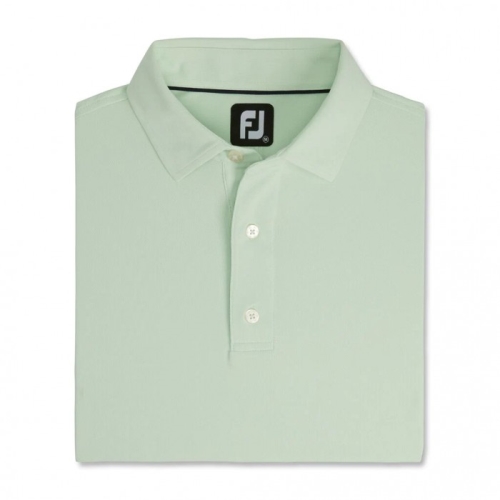 Footjoy Performance Stretch Pique Solid Self Collar Uomo Camicie Menta | 263TGNAEF