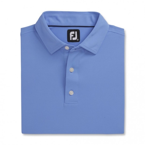 Footjoy Performance Stretch Pique Solid Self Collar Uomo Camicie Blu | 638LIXYJC