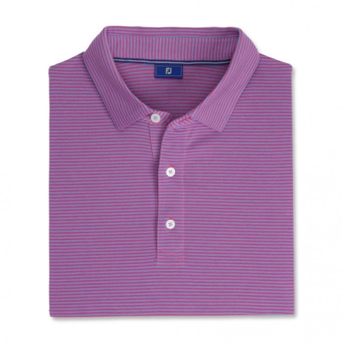 Footjoy Pinstripe Jersey Uomo Camicie Blu Marino / Bianche | 274IOZWUK