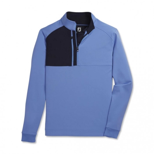 Footjoy Pique Sport Mid-Layer Uomo Jacket Blu | 172PUKHQY