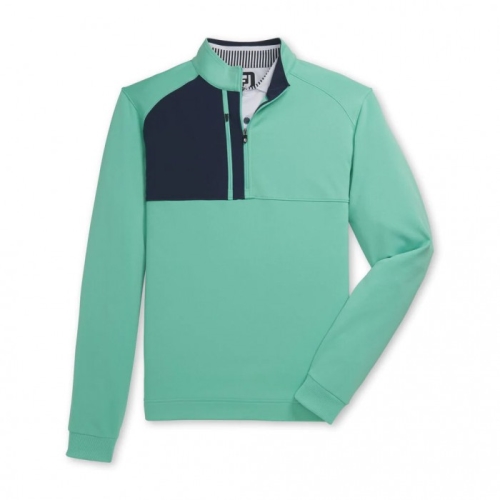 Footjoy Pique Sport Mid-Layer Uomo Jacket Verdi | 460QOLGHE