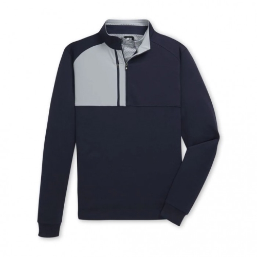 Footjoy Pique Sport Mid-Layer Uomo Jacket Blu Marino | 495FYHIQJ