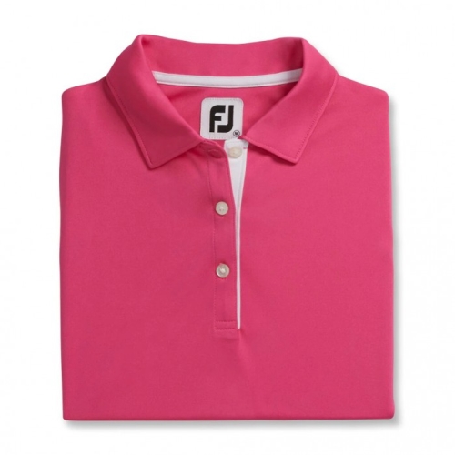 Footjoy ProDry Interlock Sleeveless Self Collar Donna Camicie Rosa | 164HJFCGN