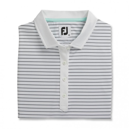 Footjoy Sleeveless Pinstripe Donna Camicie Bianche | 497SMKPEI