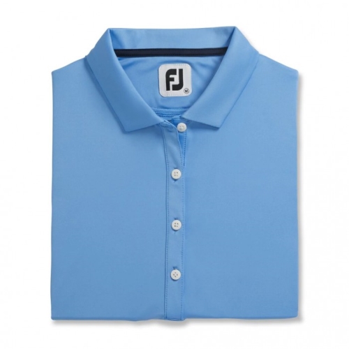 Footjoy Solid Lisle Self Collar Donna Camicie Blu Chiaro | 096KZRMYA