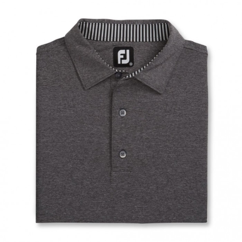 Footjoy Solid Lisle Self Collar Uomo Camicie Grigie | 710OHRWMI