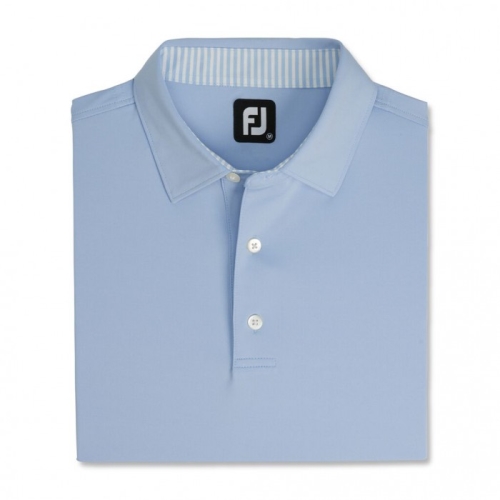 Footjoy Solid Lisle Self Collar Uomo Camicie Blu | 732BATKNP