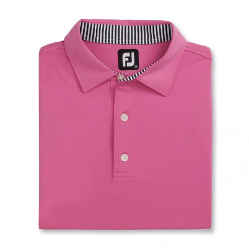 Footjoy Solid Lisle Self Collar Uomo Camicie Iced Berry | 750VYKLEA