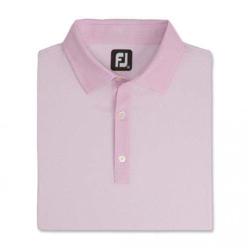 Footjoy Stretch Lisle Mini Check Print Uomo Camicie Rosa / Bianche | 159MRXYJP