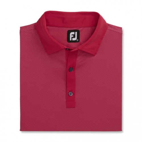 Footjoy Stretch Lisle Mini Check Print Uomo Camicie Rosa | 759RMCVEY