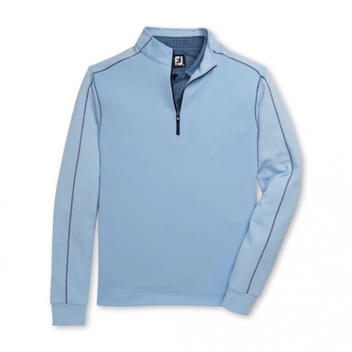 Footjoy Tonal Heather Mid-Layer Uomo Jacket Blu | 931SOGBAE