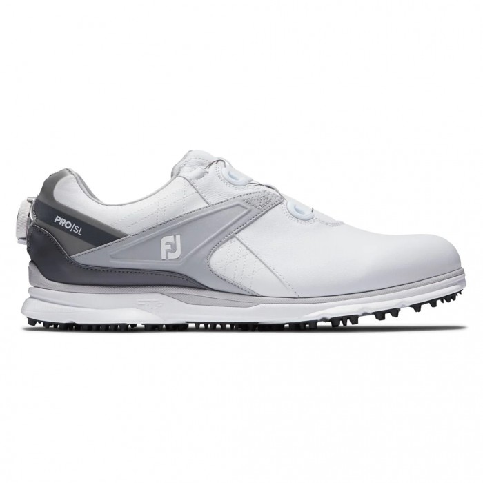 Footjoy Pro|SL BOA Uomo Scarpe Golf Senza Chiodate Bianche / Grigie | 145QLOJGW